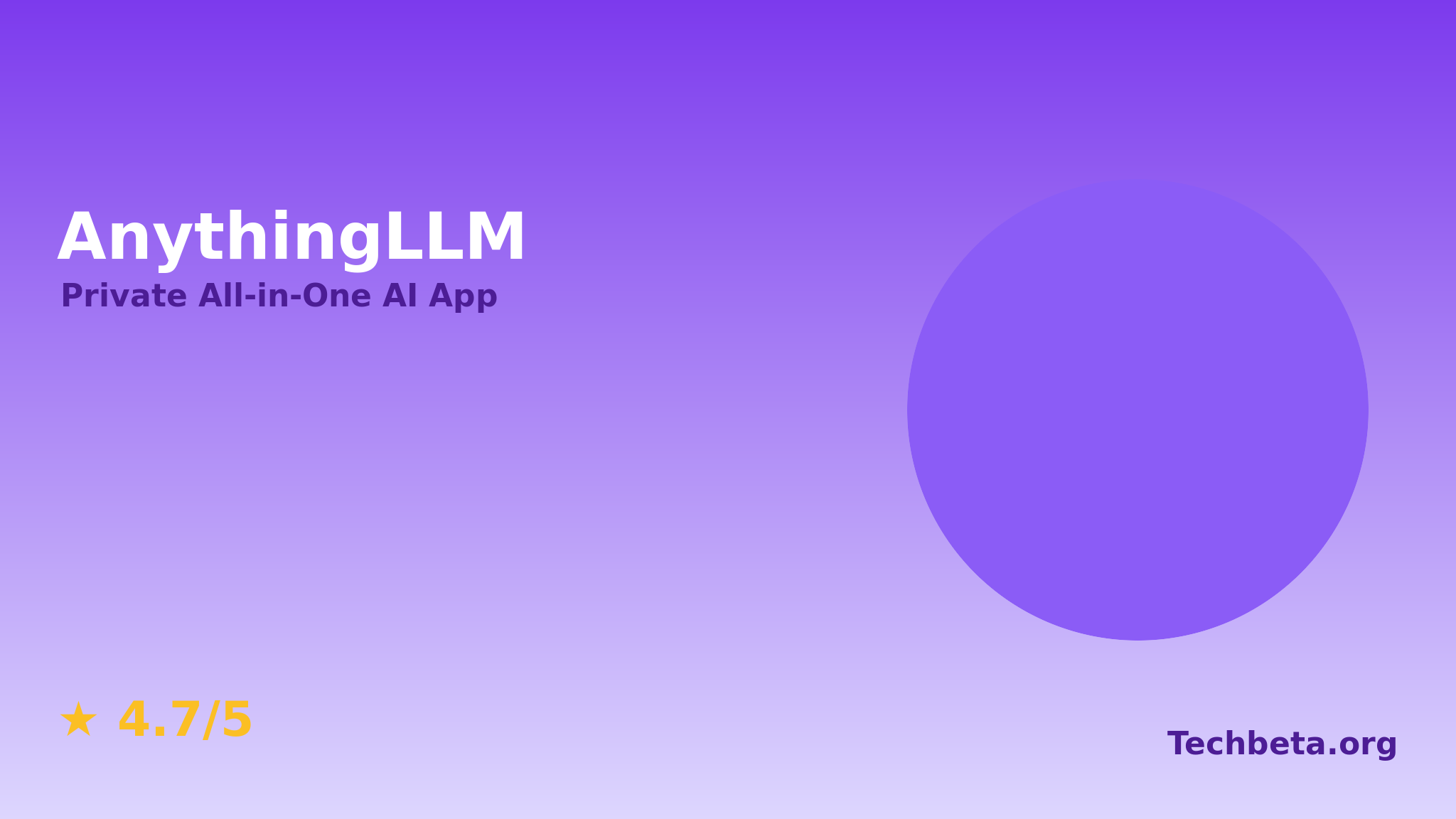 AnythingLLM – Private All-in-One AI Desktop Application