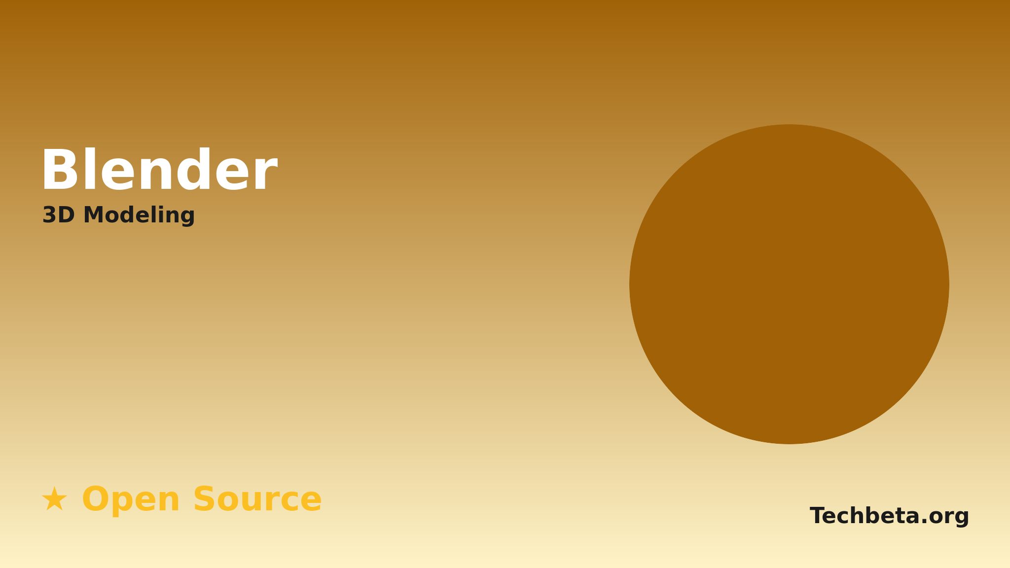 Blender: Open-Source 3D Modeling, Animation, and Rendering Software