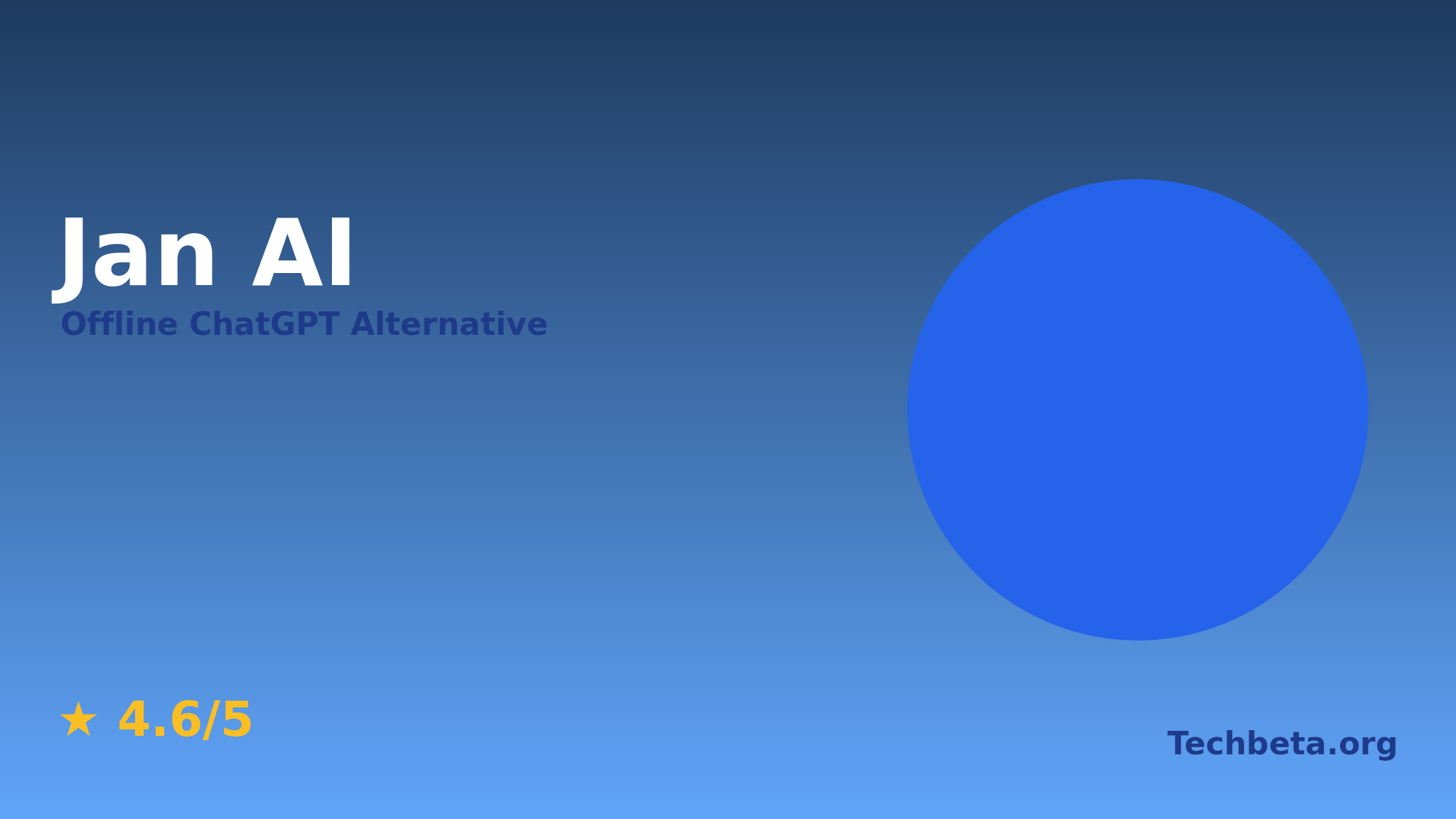 Jan AI – Open Source Offline ChatGPT Alternative