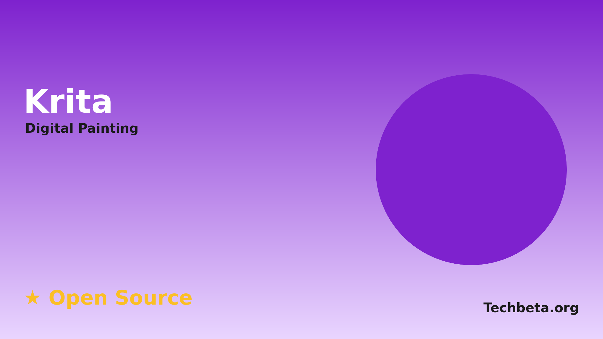 Krita: Open-Source Digital Painting Software for Artists and Designers