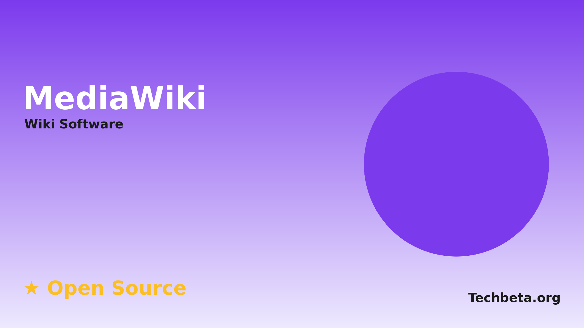 MediaWiki: Open-Source Wiki Software for Knowledge Base and Documentation