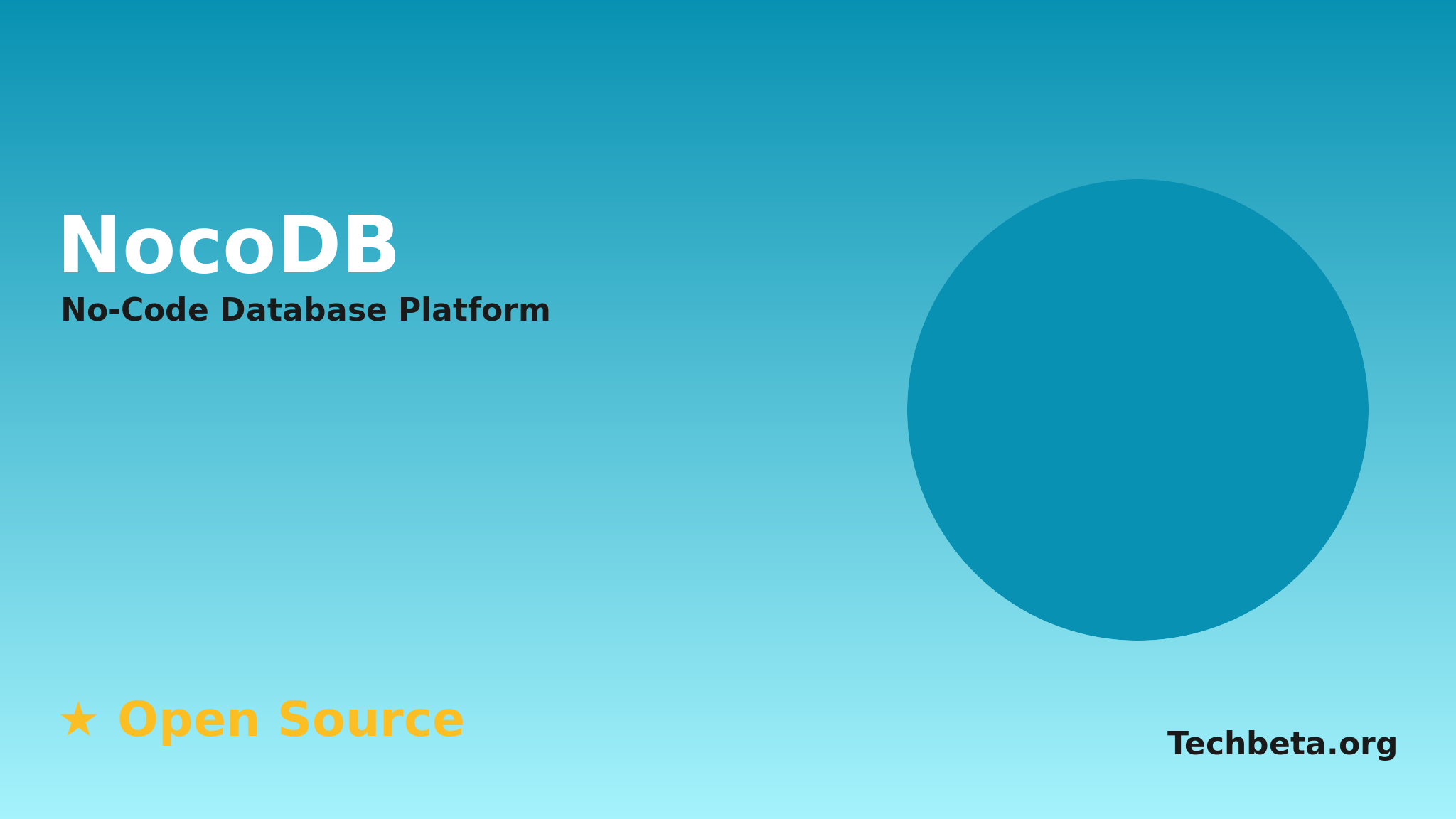 NocoDB: Open-Source No-Code Database Platform with Smart Spreadsheet Interface