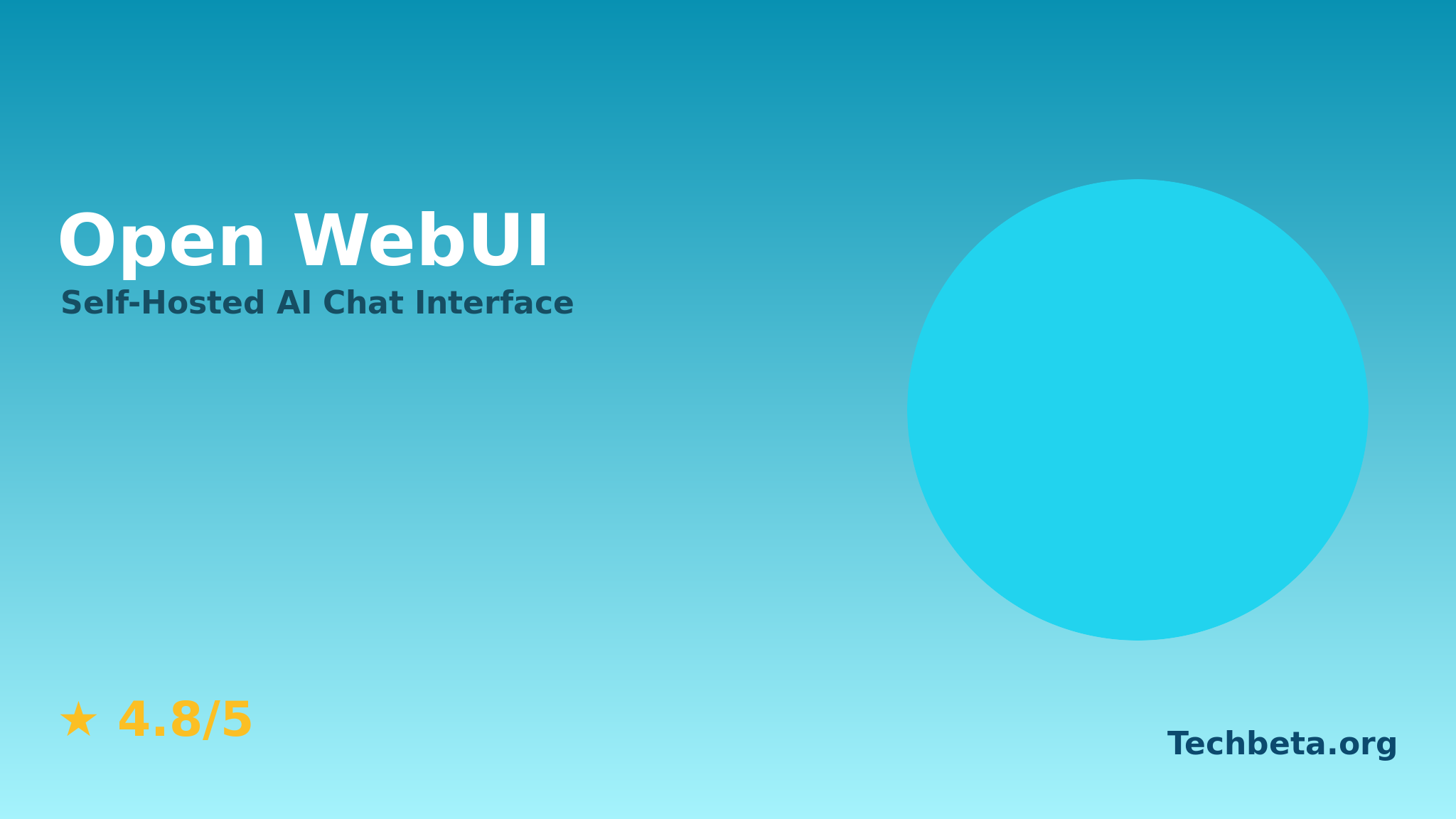 Open WebUI – Self-Hosted AI Chat Interface