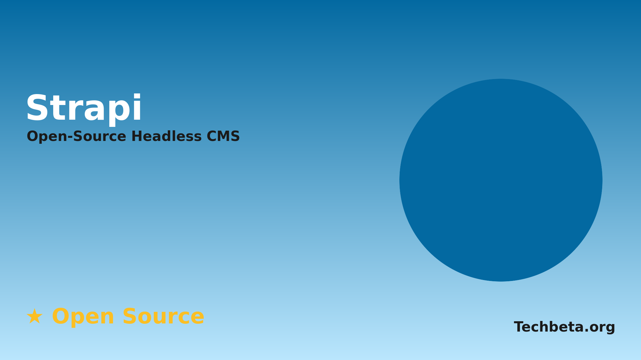 Strapi: Open-Source Headless CMS for Developers and Content Teams