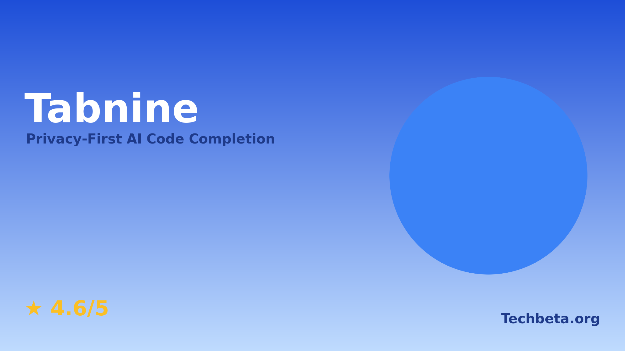 Tabnine – AI Code Completion with Privacy-First Approach